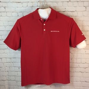 NWT Nike Golf red company polo shirt